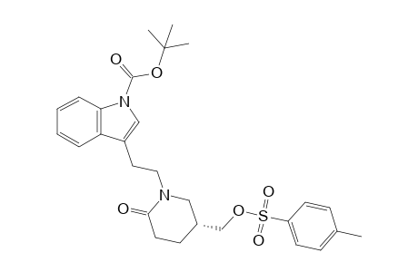 3-[2-[(5R)-2-keto-5-(tosyloxymethyl)piperidino]ethyl]indole-1-carboxylic acid tert-butyl ester