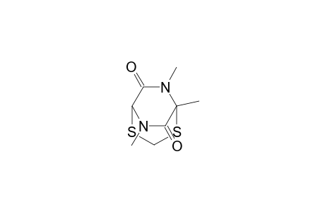 2,4-Dithia-6,8-diazabicyclo[3.2.2]nonane-7,9-dione, 1,6,8-trimethyl-