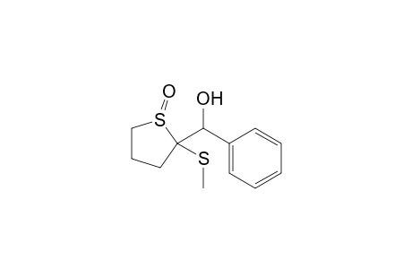 (E)-2-(1-Hydroxy-1-phenylmethyl)-2-(methylthio)thiolane 1-oxide