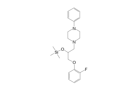 1-(2-Fluorophenoxy)-3-(4-phenyl-1-piperazinyl)-2-propanol, tms derivative