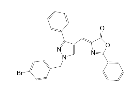 (4Z)-4-{[1-(4-bromobenzyl)-3-phenyl-1H-pyrazol-4-yl]methylene}-2-phenyl-1,3-oxazol-5(4H)-one