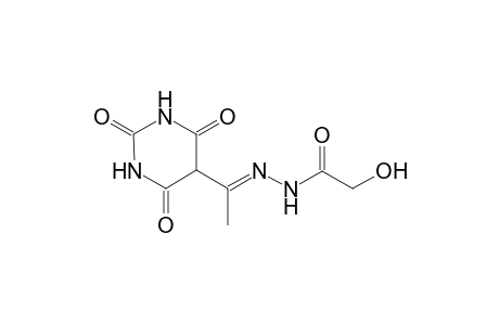 Pyrimidine-2,4,6(1H,3H,5H)-trione, 5-[1-(2-hydroxy-1-oxoethyl)hydrazono]ethyl-