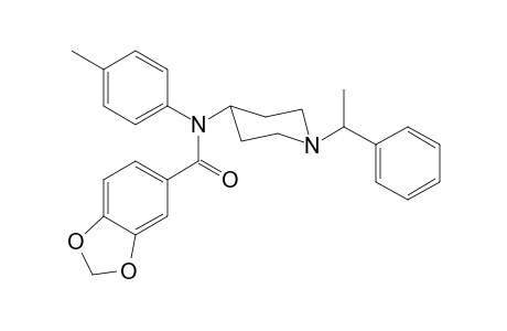 N-4-methylphenyl-N-[1-(1-phenylethyl)piperidin-4-yl]-1,3-benzodioxole-5-carboxamide