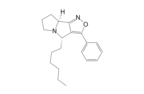 (4S,8aS)-4-hexyl-3-phenyl-6,7,8,8 a-tetrahydro-4H-isoxazolo[3,4-a]-pyrrolizine