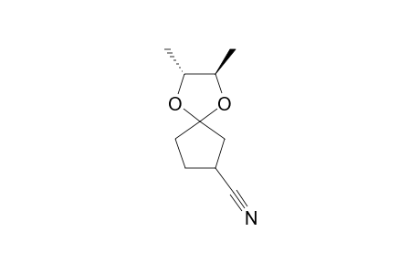 (2R,3R)-spiro[2,3-dimethyl-1,4-dioxolane-5,1'-3'-cyanocyclopentane]