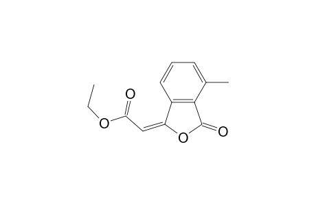 Acetic acid, (4-methyl-3-oxo-1(3H)-isobenzofuranylidene)-, ethyl ester, (E)-
