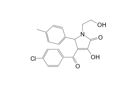 4-(4-chlorobenzoyl)-3-hydroxy-1-(2-hydroxyethyl)-5-(4-methylphenyl)-1,5-dihydro-2H-pyrrol-2-one