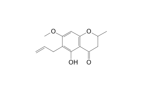 6-Allyl-5-hydroxy-7-methoxy-2-methylchroman-4-one
