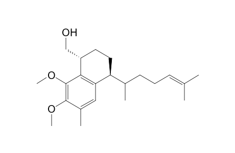 1-Naphthalenemethanol, 4-(1,5-dimethyl-4-hexenyl)-1,2,3,4-tetrahydro-7,8-dimethoxy-6-methyl- , [1R-[1.alpha.,4.beta.(S*)]]-