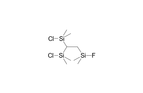 1-FLUORODIMETHYLSILYL-2,2-BIS(CHLORODIMETHYLSILYL)ETHANE