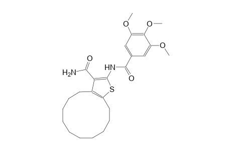 2-[(3,4,5-trimethoxybenzoyl)amino]-4,5,6,7,8,9,10,11,12,13-decahydrocyclododeca[b]thiophene-3-carboxamide