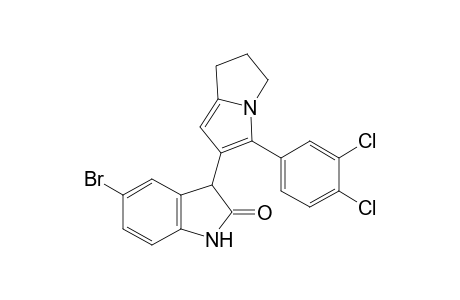 5-Bromo-3-[5-(3,4-dichlorophenyl)-2,3-dihydro-1H-pyrrolizin-6-yl]-1,3-dihydro-2Hindol-2-one