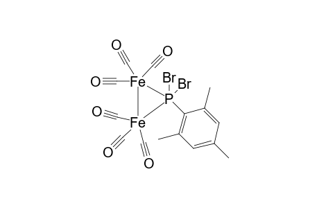 .mu.-bromo-.mu.-(bromomesitylphosphido)-bis(tricarbonyl iron)(Fe-Fe)