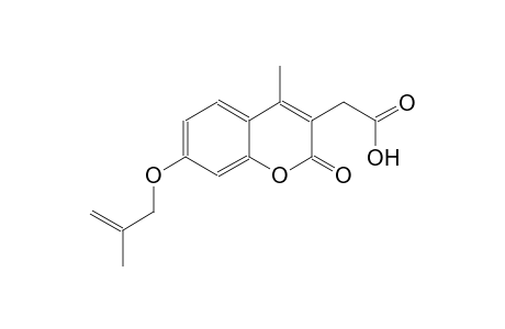2H-1-benzopyran-3-acetic acid, 4-methyl-7-[(2-methyl-2-propenyl)oxy]-2-oxo-