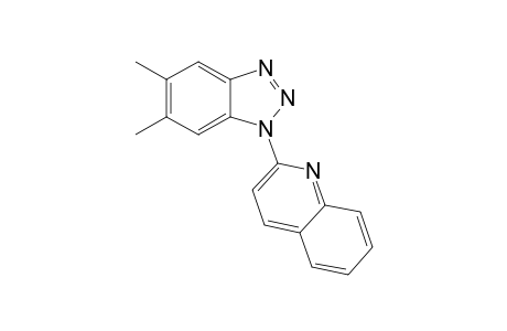 2-(5,6-dimethyl-1H-benzo[d][1,2,3]triazol-1-yl)quinoline