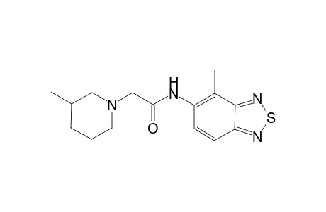 1-Pyridineacetamide, hexahydro-3-methyl-N-(4-methyl-2,1,3-benzothiadiazol-5-yl)-