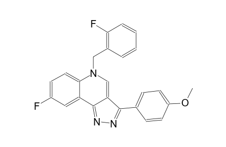 5H-pyrazolo[4,3-c]quinoline, 8-fluoro-5-[(2-fluorophenyl)methyl]-3-(4-methoxyphenyl)-