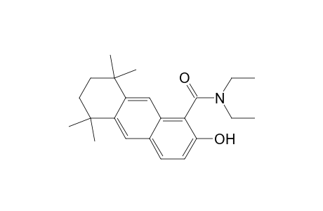 5,6,7,8-Tetrahydro-2-hydroxy-5,5,8,8-tetramethylanthracene-1-carboxylic acid diethylamide