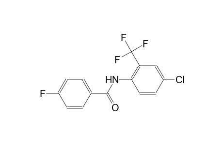 N-[4-chloro-2-(trifluoromethyl)phenyl]-4-fluorobenzamide