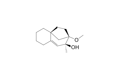 9-Methoxy-8-methyltricyclo[7.2.1.0(1,6)]dodec-6-en-8.beta.-ol