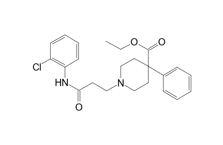 1-[2-(2-chloro-phenylcarbamoyl)-ethyl]-4-phenyl-piperidine-4-carboxylic acid ethyl ester