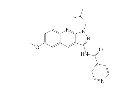 N-(1-isobutyl-6-methoxy-1H-pyrazolo[3,4-b]quinolin-3-yl)isonicotinamide