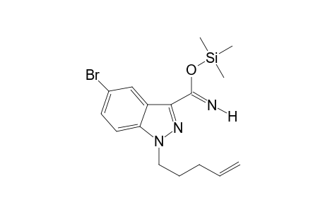 trimethylsilyl 5-bromo-1-(pent-4-en-1-yl)-1H-indazole-3-carboximidate