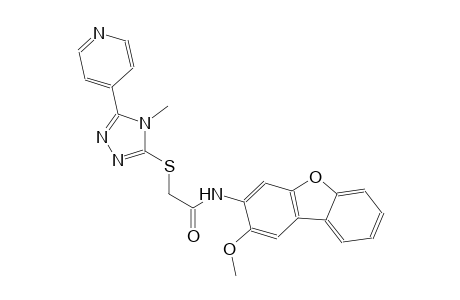N-(2-methoxydibenzo[b,d]furan-3-yl)-2-{[4-methyl-5-(4-pyridinyl)-4H-1,2,4-triazol-3-yl]sulfanyl}acetamide