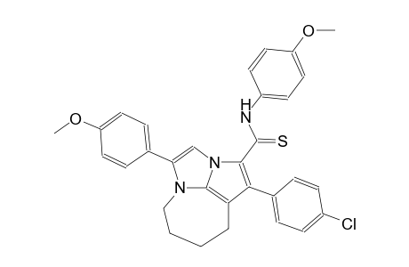 1-(4-chlorophenyl)-N,4-bis(4-methoxyphenyl)-5,6,7,8-tetrahydro-2a,4a-diazacyclopenta[cd]azulene-2-carbothioamide