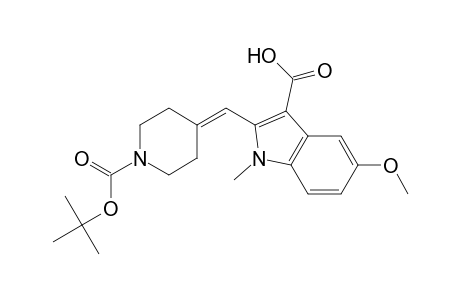 1H-Indole-3-carboxylic acid, 2-[[1-[(1,1-dimethylethoxy)carbonyl]-4-piperidinylidene]methyl]-5-methoxy-1-methyl-