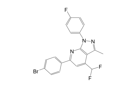 1H-pyrazolo[3,4-b]pyridine, 6-(4-bromophenyl)-4-(difluoromethyl)-1-(4-fluorophenyl)-3-methyl-
