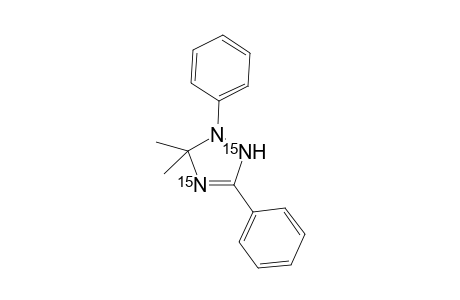 4,5-Dihydro-5,5-dimethyl-1,3-diphenyl-1H-[2,4-di(15)N]-1,2,4-triazole
