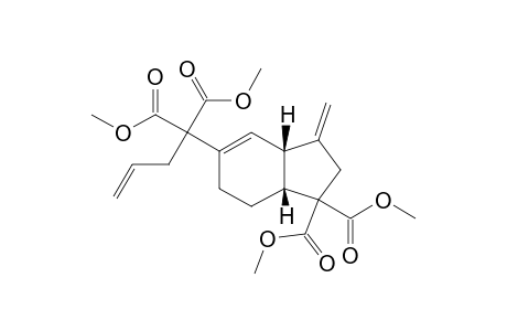 (3aS*,7aR*)-Dimethyl 5-(1,1-di(methoxycarbonyl)but-3-enyl)-3,3a,7,7a-tetrahydro-3-methylene-2H-indene-1,1(6H)-dicarboxylate