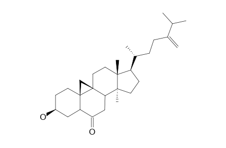 3.beta.-Hydroxy-24-methylene-28,29-bis-nor-cycloartan-6-one