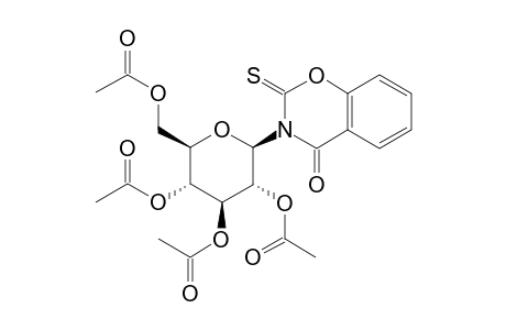 3-beta-D-glucopyranosyl-2-thio-2H-1,3-benzoxazine-2,4(3H)-dione, tetraacetate