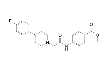 Benzoic acid, 4-[[2-[4-(4-fluorophenyl)-1-piperazinyl]acetyl]amino]-, methyl ester