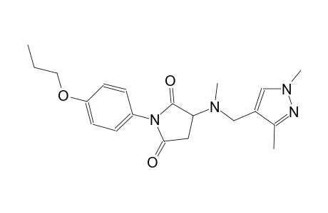 3-[[(1,3-dimethyl-1H-pyrazol-4-yl)methyl](methyl)amino]-1-(4-propoxyphenyl)-2,5-pyrrolidinedione
