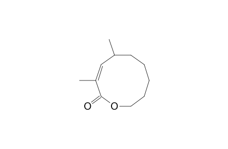 2H-Oxecin-2-one, 5,6,7,8,9,10-hexahydro-3,5-dimethyl-, (E)-