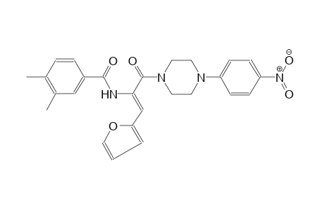 benzamide, N-[(Z)-2-(2-furanyl)-1-[[4-(4-nitrophenyl)-1-piperazinyl]carbonyl]ethenyl]-3,4-dimethyl-
