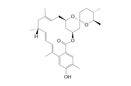 Milbemycin B, 2,5,6,7-tetradehydro-5-demethoxy-7,28-dideoxy-5-hydroxy-25-methyl-, (25R)-