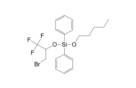 Silane, diphenylpentyloxy(1,1,1-trifluoro-3-bromoprop-2-yloxy)-