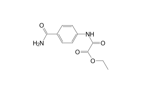 2-(4-carbamoylanilino)-2-keto-acetic acid ethyl ester