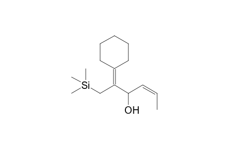 (Z)-2-cyclohexylidene-1-trimethylsilyl-4-hexen-3-ol