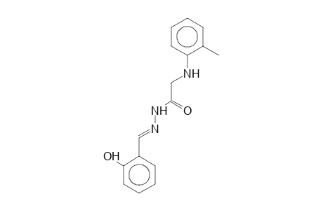 N'-[(E)-(2-Hydroxyphenyl)methylidene]-2-(2-toluidino)acetohydrazide