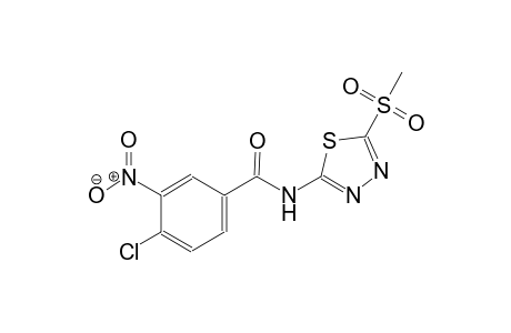 benzamide, 4-chloro-N-[5-(methylsulfonyl)-1,3,4-thiadiazol-2-yl]-3-nitro-