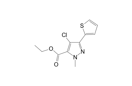 Ethyl 4-chloro-1-methyl-3-(thiophen-2-yl)-1H-pyrazole-5-carboxylate