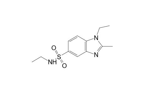 N,1-diethyl-2-methyl-5-benzimidazolesulfonamide