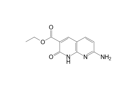 7-amino-2-keto-1H-1,8-naphthyridine-3-carboxylic acid ethyl ester