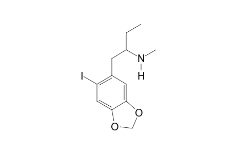 N-Methyl-1-(2-iodo-4,5-methylenedioxyphenyl)butan-2-amine