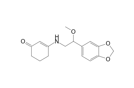 2-Cyclohexen-1-one, 3-[[2-(1,3-benzodioxol-5-yl)-2-methoxyethyl]amino]-